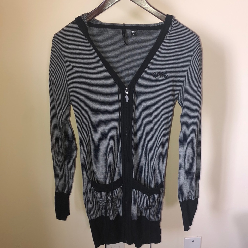 VANS OFF THE WALL STRIPED ZIP UP JACKET